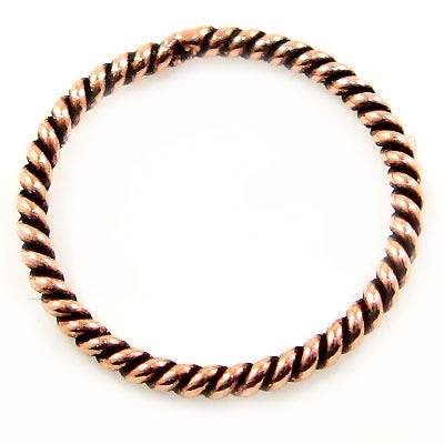 15mm Copper Jumpring 15mm Twisted *DISCONTINUED*