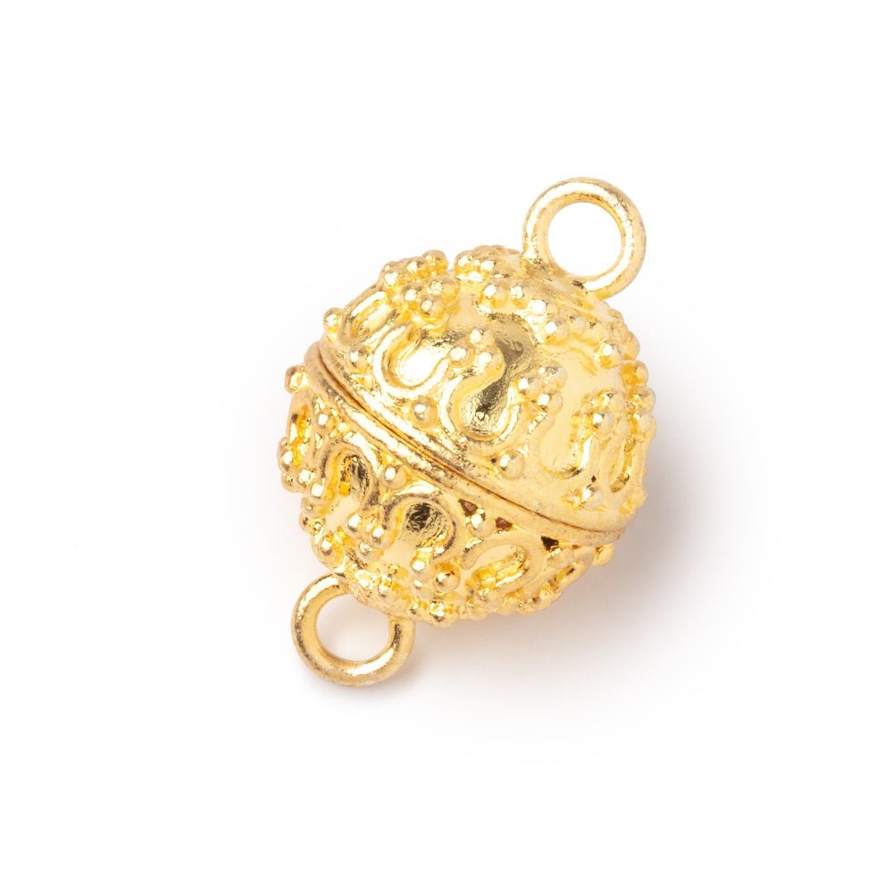 15mm Moroccan Design Round Magnetic Clasp 1 piece