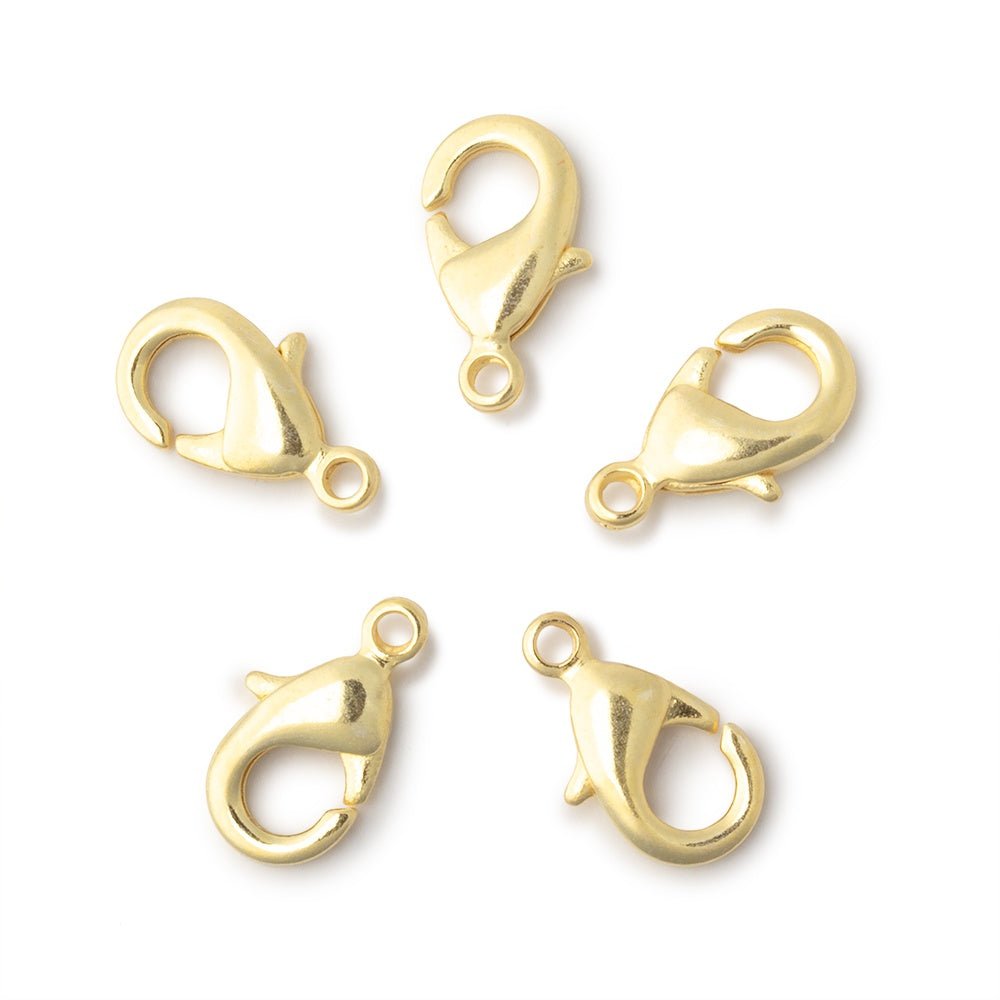 15mm Shiny Lobster Clasp Set of 5 Pieces