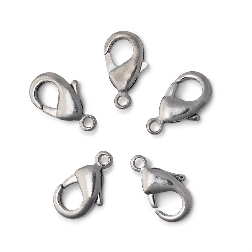 15mm Shiny Lobster Clasp Set of 5 Pieces