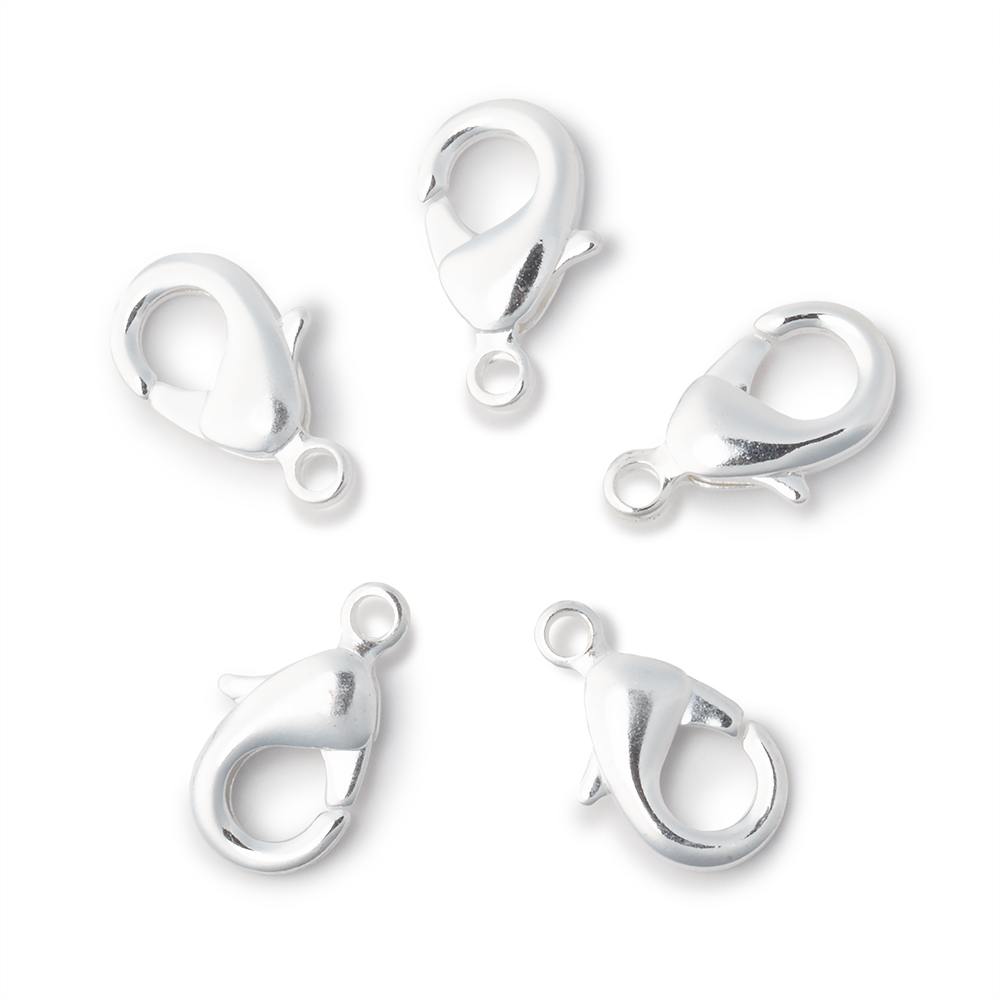 15mm Shiny Lobster Clasp Set of 5 Pieces