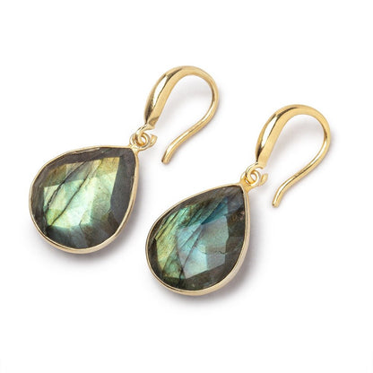 15mm Vermeil Earwire with a Satin Finish Set of 2 pieces