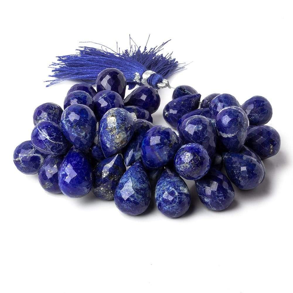 15x10-18x12mm Lapis Lazuli Faceted Tear Drops 7.5 inch 48 Beads AA Grade