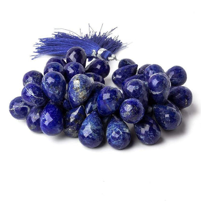 15x10-18x12mm Lapis Lazuli Faceted Tear Drops 7.5 inch 48 Beads AA Grade