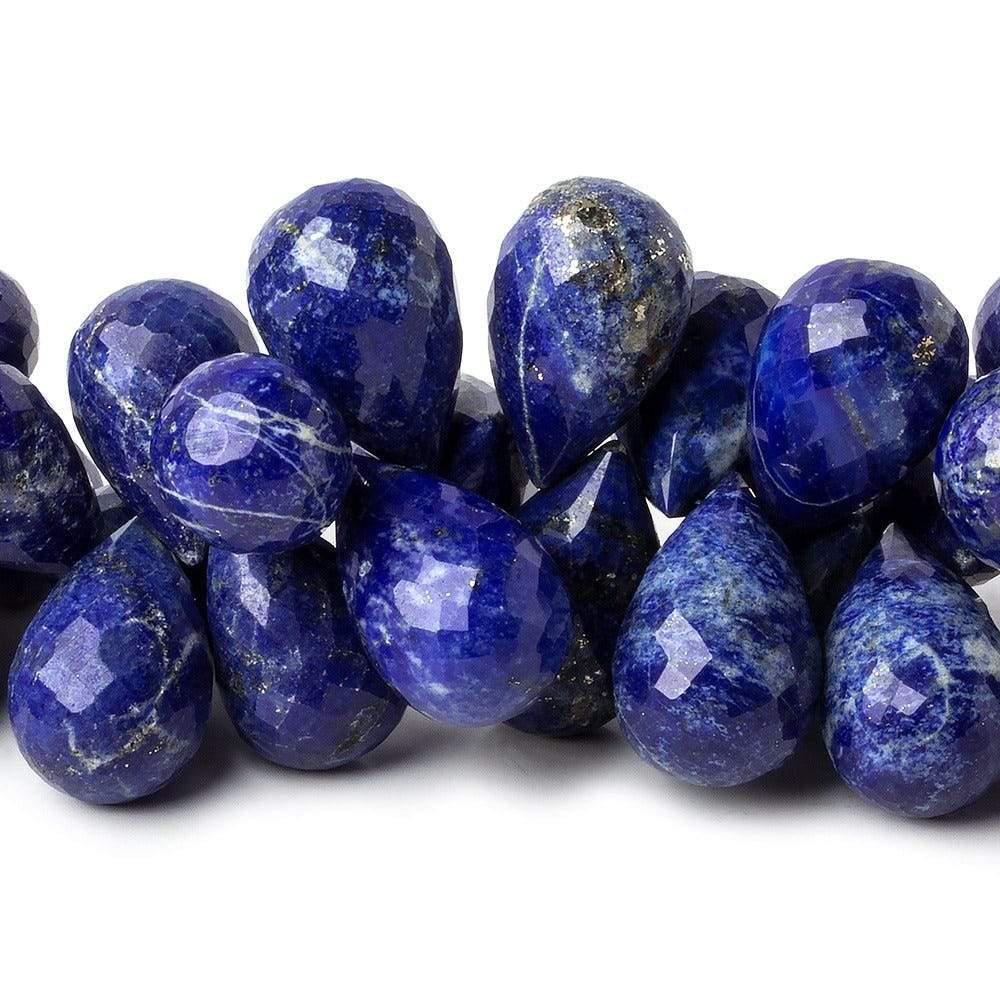15x10-18x12mm Lapis Lazuli Faceted Tear Drops 7.5 inch 48 Beads AA Grade