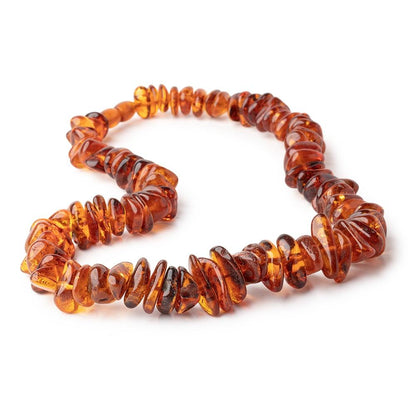 15x10-23x17mm Baltic Amber Plain Nugget Beads 20 inch 90 pieces