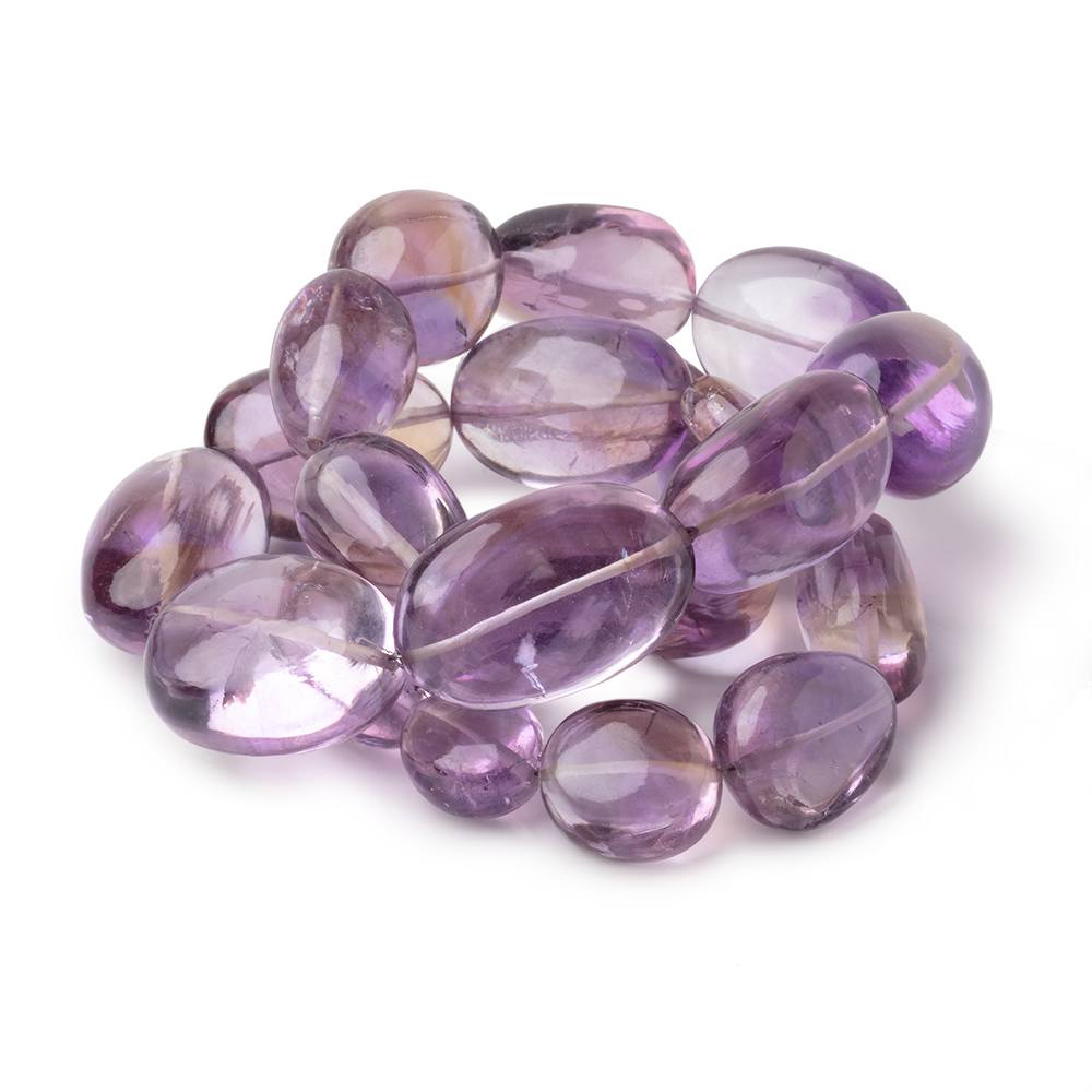15x11-27x19mm Ametrine Plain Nugget Beads 18 inch 22 pieces AAA
