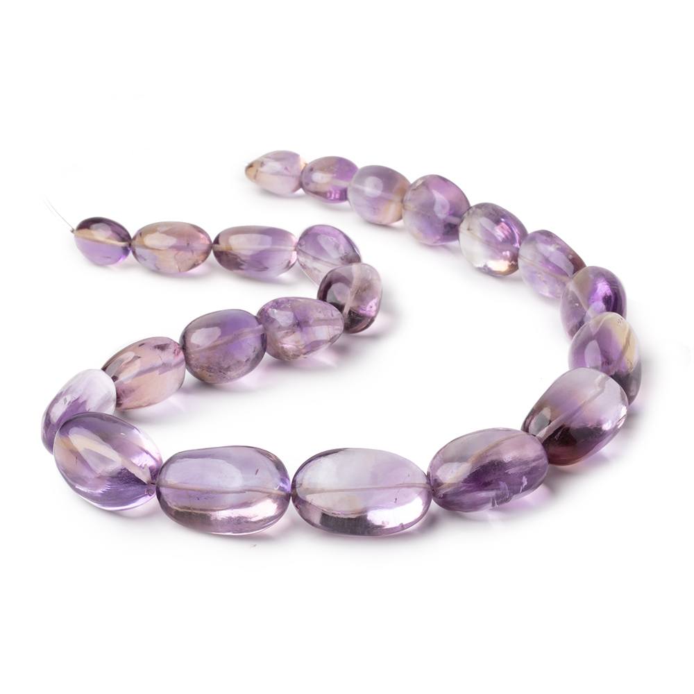 15x11-27x19mm Ametrine Plain Nugget Beads 18 inch 22 pieces AAA