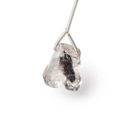 15x12-19x14mm Double Terminated Quartz Natural Crystal Focal 1 Bead