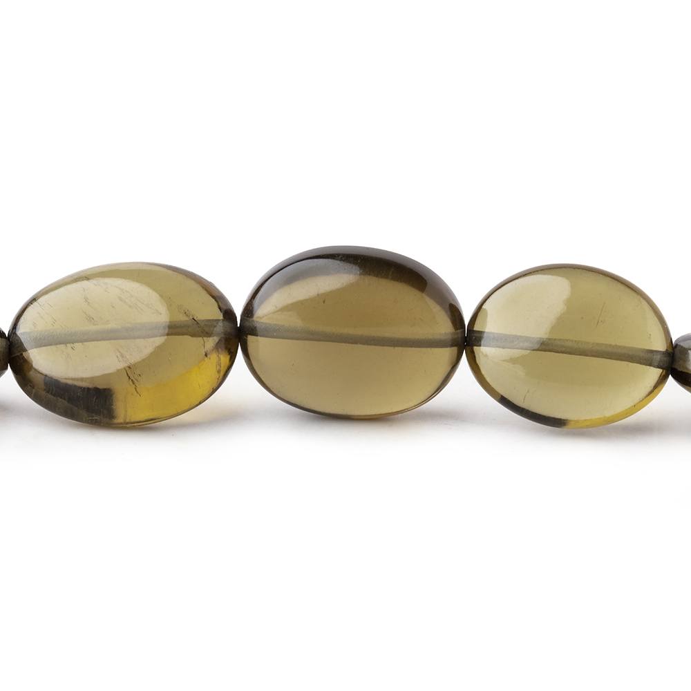 15x12-20x15mm Olive Quartz Plain Nugget Beads 17 inch 25 pieces AA