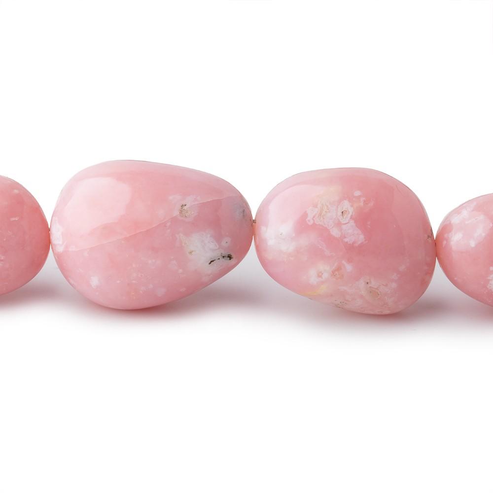 15x12-24x18mm Pink Peruvian Opal Plain Nugget Beads 20 inch 28 pieces AAA