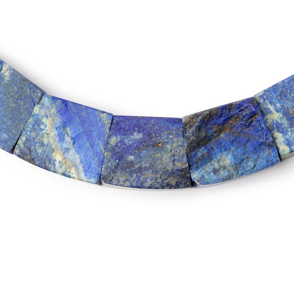 15x13-24x20mm Natural Lapis Lazuli Fancy Shape Collar 25 Beads