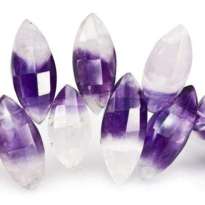 15x6-22x7mm Cape Amethyst faceted marquise Beads 8 inches 39 pieces AAA