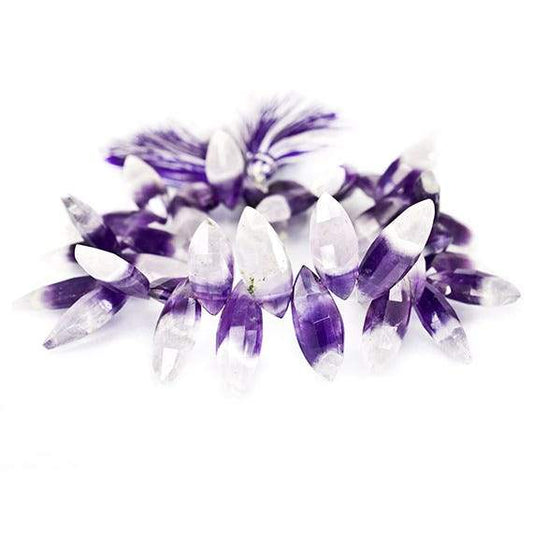 15x6-22x7mm Cape Amethyst faceted marquise Beads 8 inches 39 pieces AAA