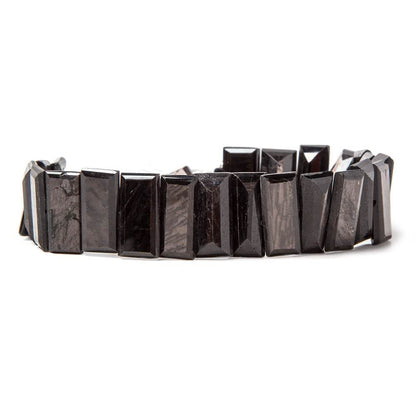 15x7-16x8mm Hypersthene side drilled rectangular emerald cuts 8 inch 27 beads