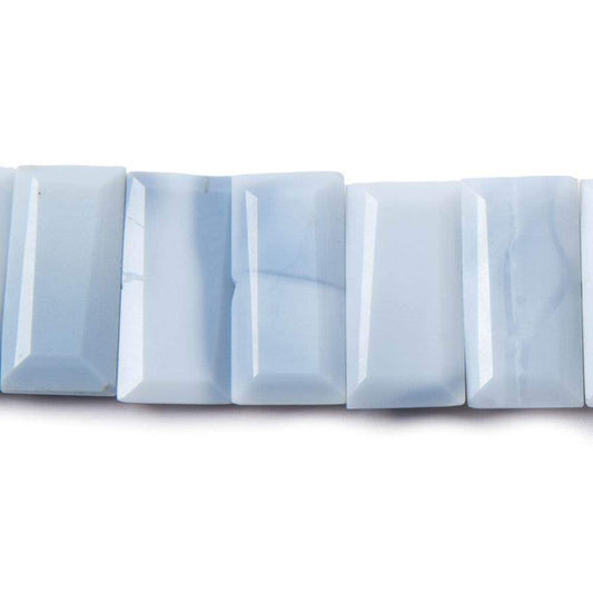 15x7mm Owyhee Denim Blue Opal Emerald Cut Beads 7.75 inch 28 pieces