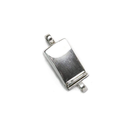 15x9mm Sterling Silver Box Clasp Plain Rectangle Design 1 piece