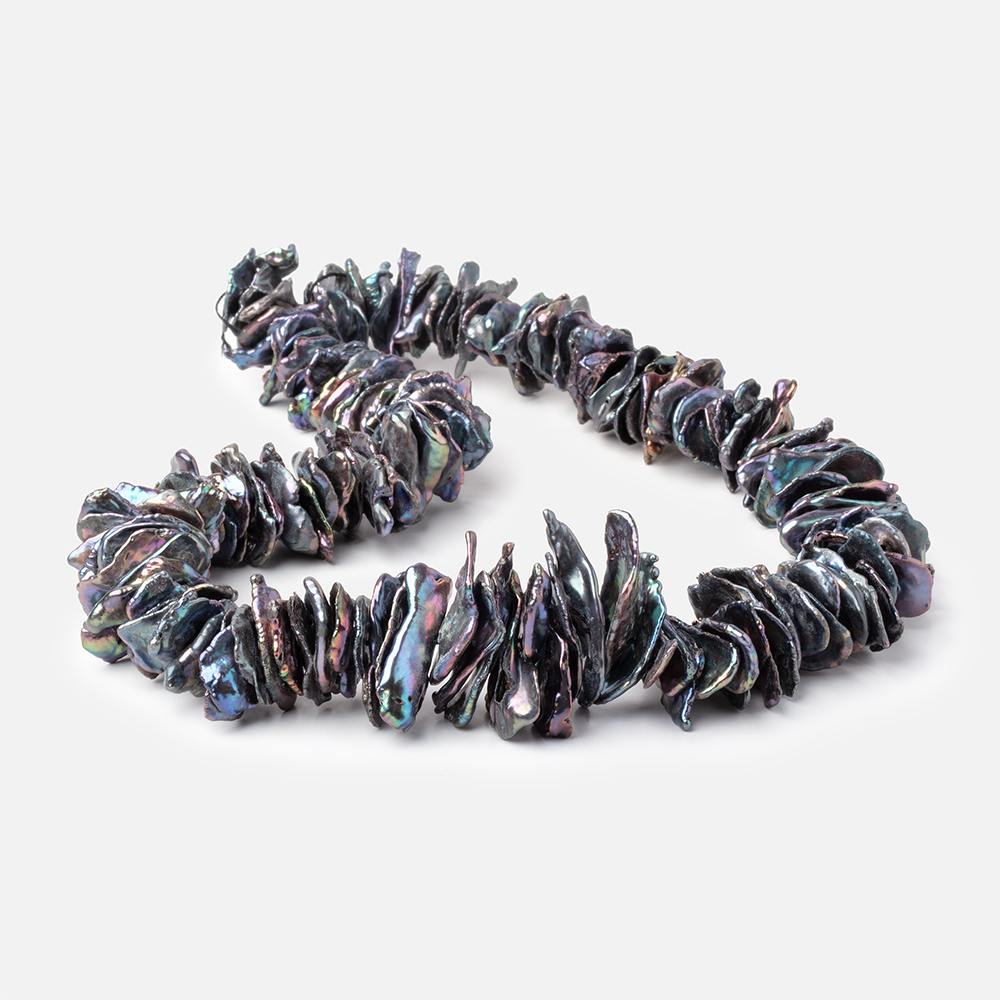 16-29mm Peacock Center Drilled Ultra Keshi Freshwater Pearls 16 inch 150 Beads