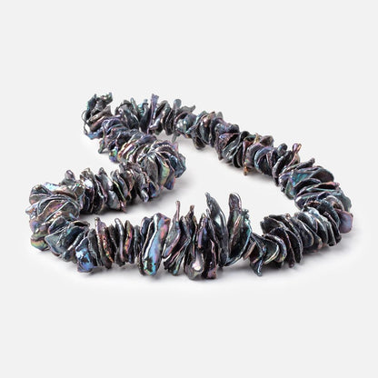 16-29mm Peacock Center Drilled Ultra Keshi Freshwater Pearls 16 inch 150 Beads