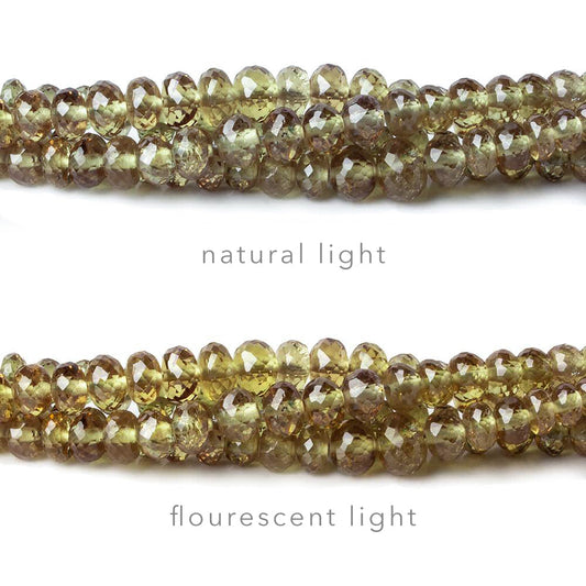 2.5-4.5mm Color Change Garnet Micro-faceted rondelles 16 inch 178 beads AAA