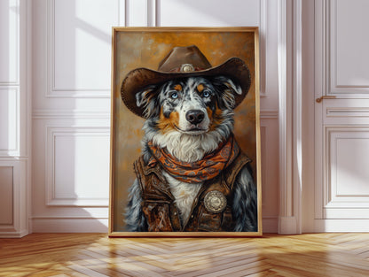 Australian Shepard Sheriff of the Painted Plains