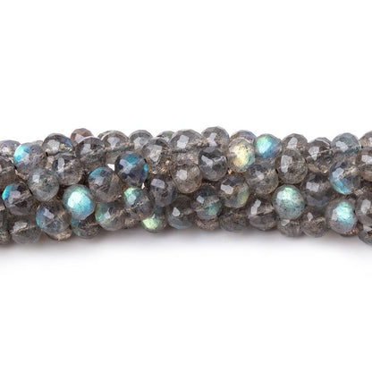 4.5mm Labradorite micro-faceted rondelle beads 13.5 inch 95 pieces AAA