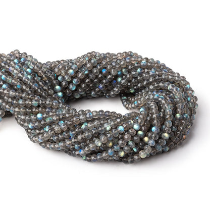 4.5mm Labradorite micro-faceted rondelle beads 13.5 inch 95 pieces AAA