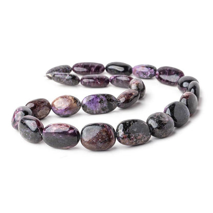 16.5x11.5-22x15mm Charoite Plain Nugget Beads 17.5 inch 23 pieces