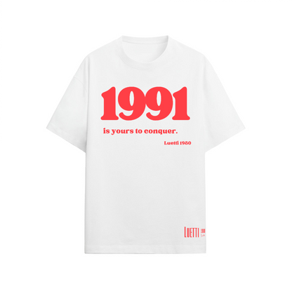 1991 Infrared White Tee - Unisex Relaxed Fit