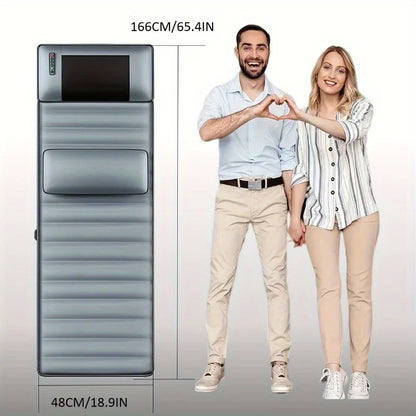 Whole Body Vibrating Massage Mat with Heat Therapy, 10 Vibrating Motors for Neck, Back & Leg Massage, 110V US Plug Powered Unsce