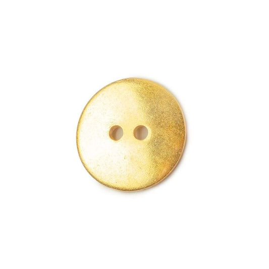 16mm 22kt Gold plated Round Button 10 pieces