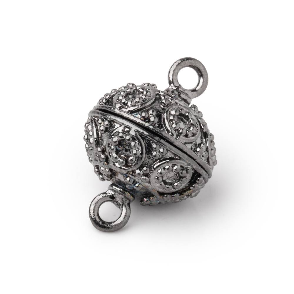 16mm Miligrain Circle Design Magnetic Clasp 1 piece