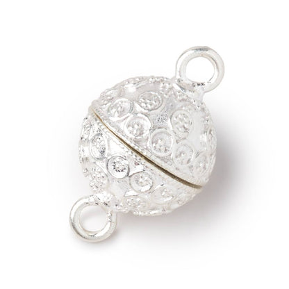 16mm Miligrain Circular Design Round Magnetic Clasp 1 piece