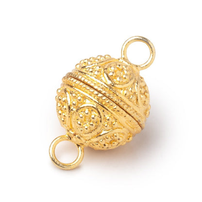 16mm Miligrain Tear Drop Design Round Magnetic Clasp 1 piece