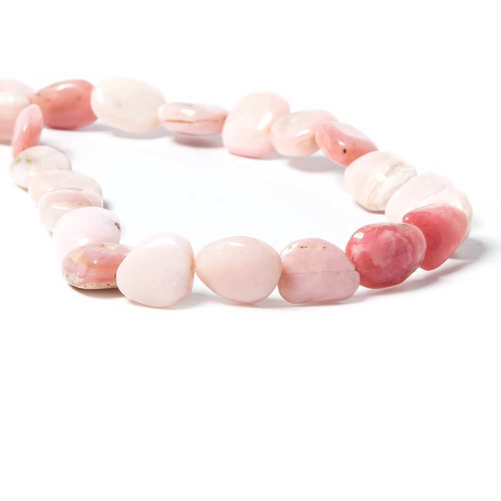 16mm Pink Peruvian Opal Plain Nugget Beads 16 inch 30 beads