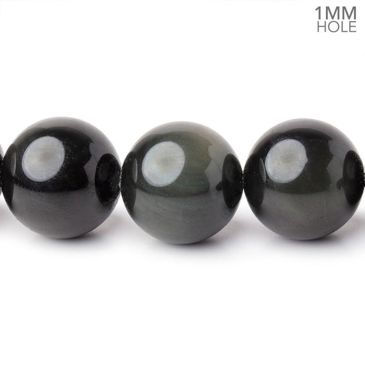 16mm Rainbow Obsidian Plain Round 16 inch 25 Beads 1mm Hole A