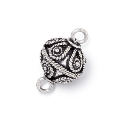 16mm Roped Tear Drop Design Round Magnetic Clasp 1 piece