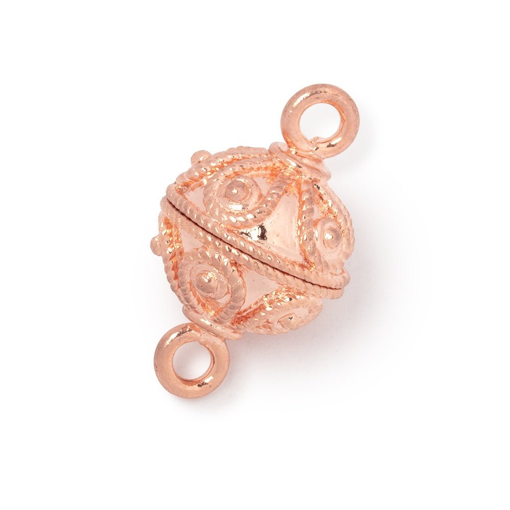 16mm Roped Tear Drop Design Round Magnetic Clasp 1 piece