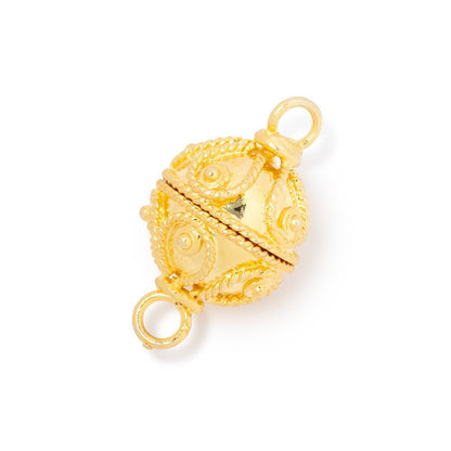 16mm Roped Tear Drop Design Round Magnetic Clasp 1 piece