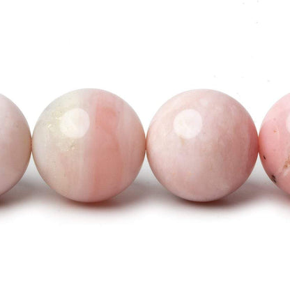 16mm Shaded Pink Peruvian Opal plain rounds 16 inch 25 beads AA
