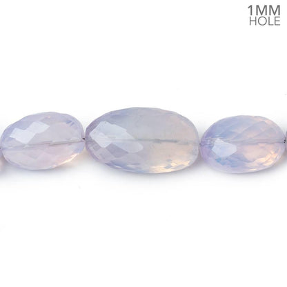 16x11-26x15mm Lavender Opal straight drilled faceted nuggets 20 inch 33 beads AA large hole