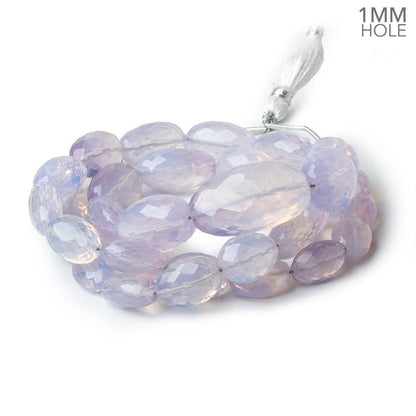 16x11-26x15mm Lavender Opal straight drilled faceted nuggets 20 inch 33 beads AA large hole