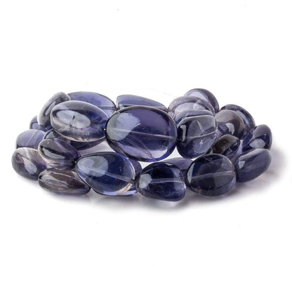 16x12-26x14mm Iolite plain nugget beads 20 inch 27 pieces AA