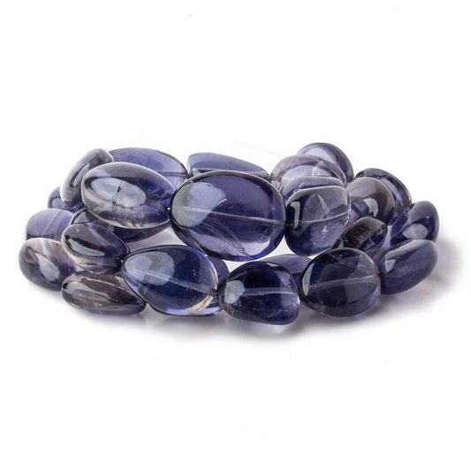 16x12-26x14mm Iolite plain nugget beads 20 inch 27 pieces AA