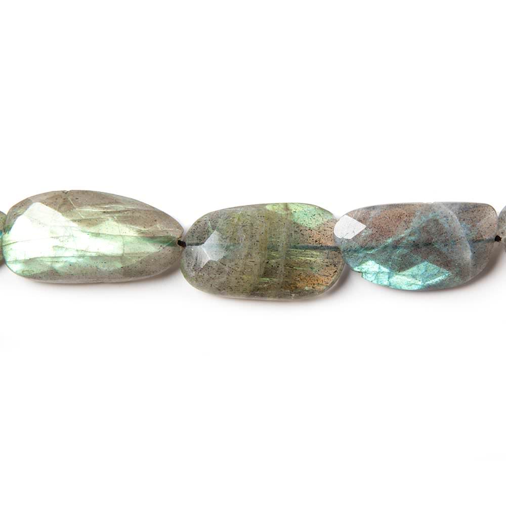 16x14-23x18.8x6.5mm Labradorite straight drill faceted nuggets 10 inch 10 beads