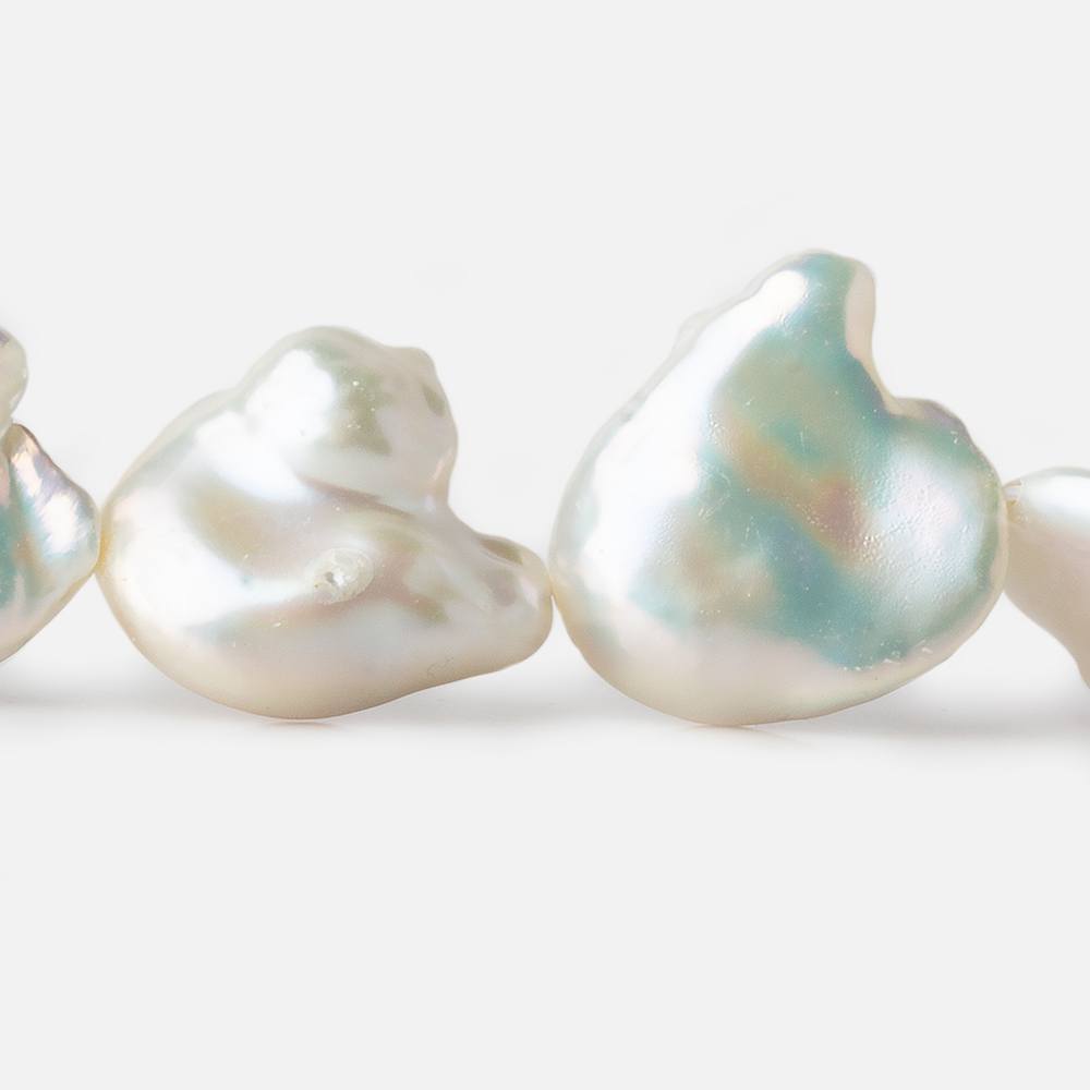 16x20-20x22mm Off White Ultra Baroque Freshwater Pearl 16 inch 20 pieces A