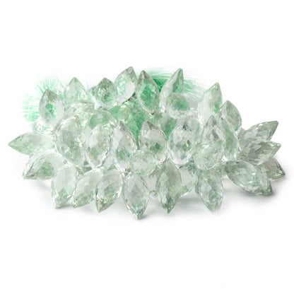 16x8-19x8mm Prasiolite Faceted Marquise Beads 8 inch 65 pieces AAA