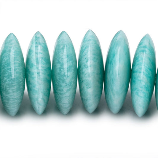 17-21mm Amazonite Plain Heishi Beads 18 inch 65 pieces AAA