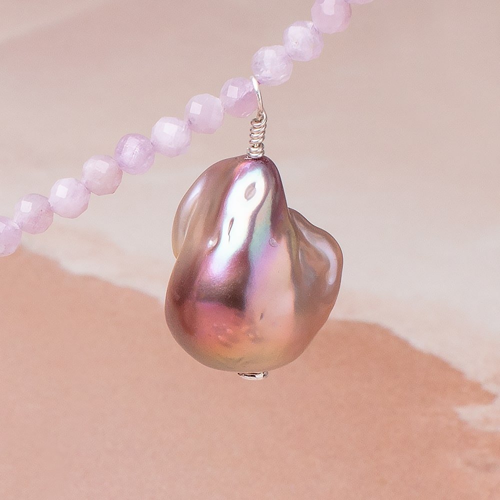 18-25mm Lilac Peach Ultra Baroque Focal Beads 1 piece AA