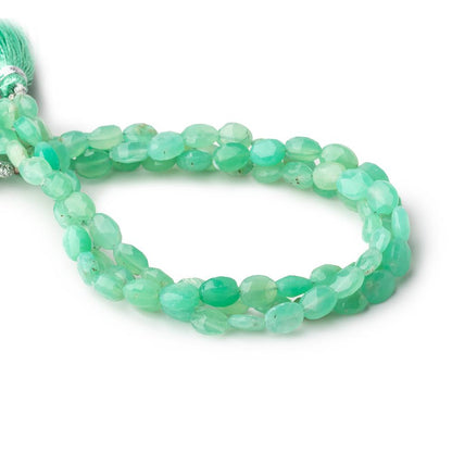 7x5mm Chrysoprase Faceted Oval Beads 8 inch 30 pieces
